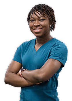 An NICC nursing student poses for a photo.