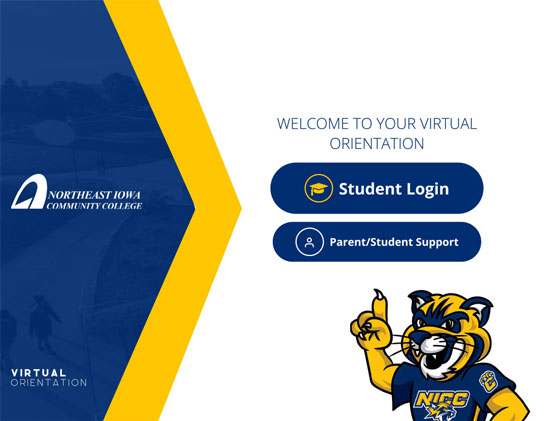 Virtual Orientation homepage