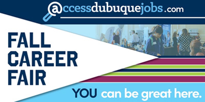 Access Dubuque Jobs Fall Career Fair promo