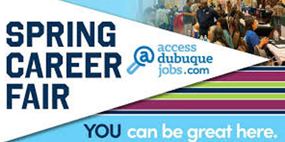 Access Dubuque Jobs Spring Career Fair promo