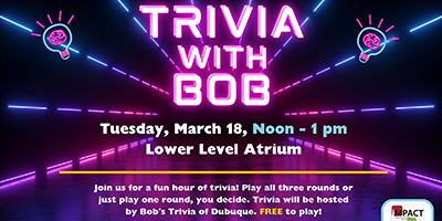 Trivia with Bob March 18, 2025 Peosta tile