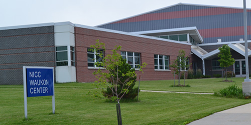 Exterior shot of NICC Waukon Center