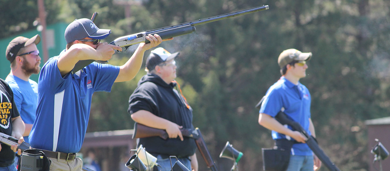 Sports Shooting team action photo.