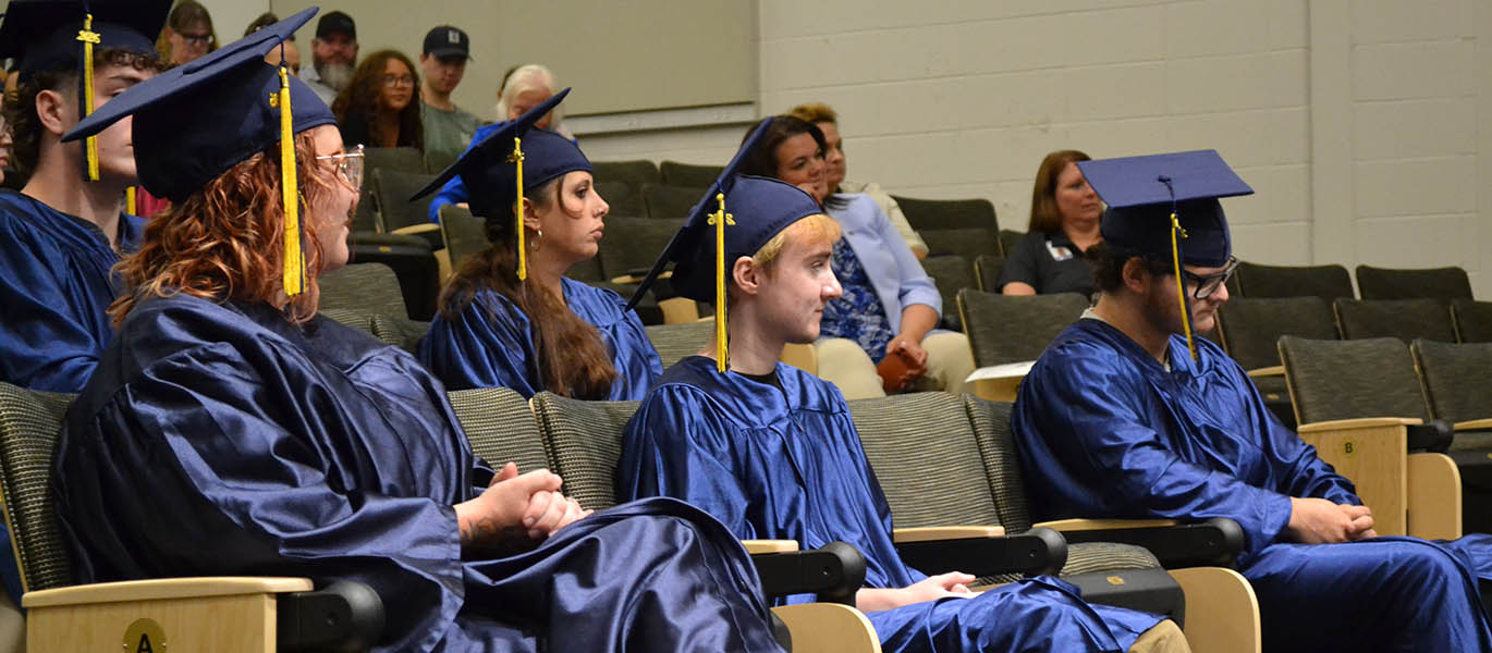 HSED graduates in caps and gowns