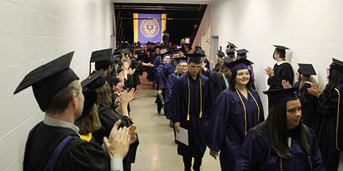 NICC graduates in caps and gowns
