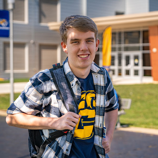 NICC Student poses on campus