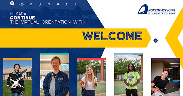 Virtual Orientation Welcome Banner